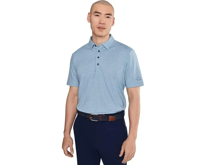 Polo футболка adidas Golf Ultimate365+ Go-To Print с влагоотводящими свойствами