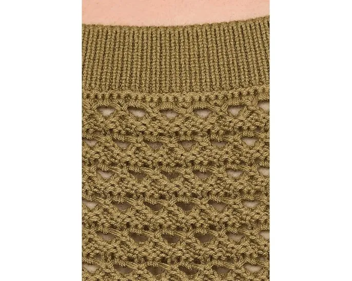 Вязаный топ Ebden Knit Tank от Varley золотисто-оливкового цвета