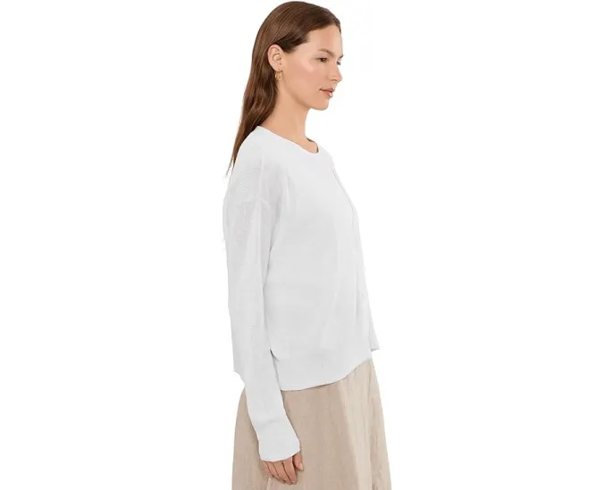Кардиган Eileen Fisher с V-образным вырезом из органического льна и хлопка