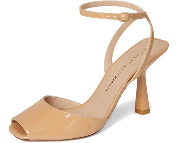 Босоножки Val Sandal 85 Stuart Weitzman на шпильке с квадратным носком