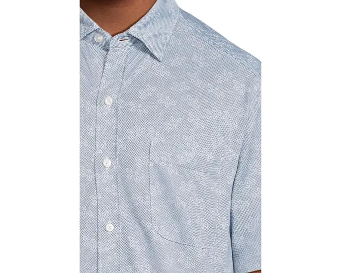 Рубашка Tommy Bahama San Lucio Lotus с коротким рукавом из переработанного полиэстера