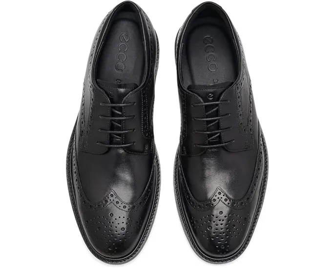Оксфорды ECCO Prague Wingtip кожаные мужские