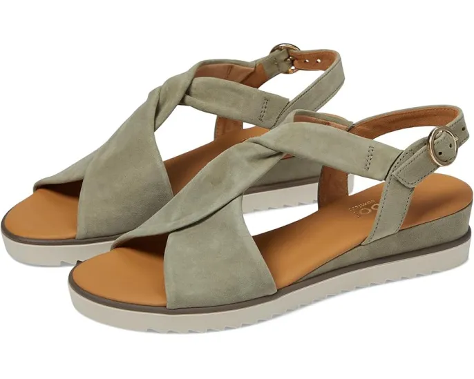 Сандалии Gabor 42.751 из замши с витым ремешком и застежкой на пряжку