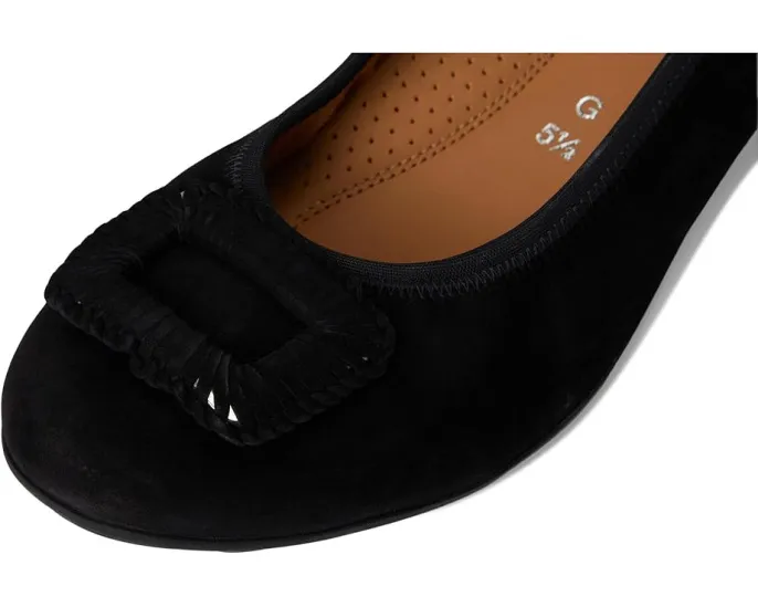 Балетки Gabor 62.623 из кожи на плоской подошве с резиновой подметкой