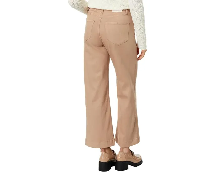 Джинсы Paige Anessa с люксовым покрытием French Latte и широкими штанинами