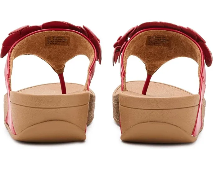 Сандалии FitFlop Lulu Flower с ремешком между пальцев и цветочным декором
