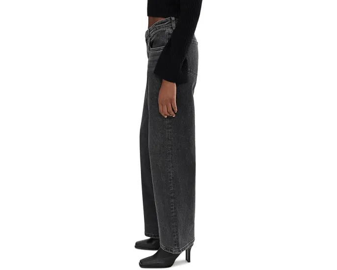 Джинсы KUT from the Kloth Selena Baggy с низкой посадкой и прямыми штанинами
