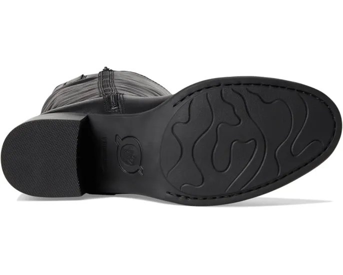 Высокие сапоги Born Harding до колена с кожаным верхом и квадратным каблуком