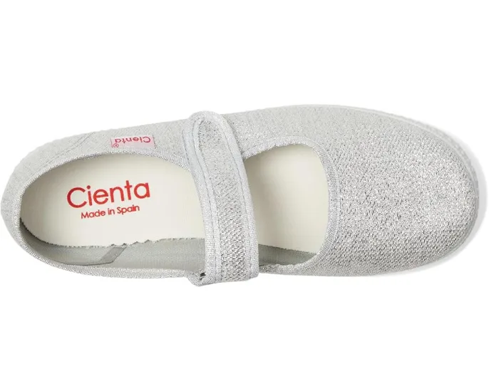 Детские туфельки Cienta Kids 56013 в стиле Мэри Джейн с блестками