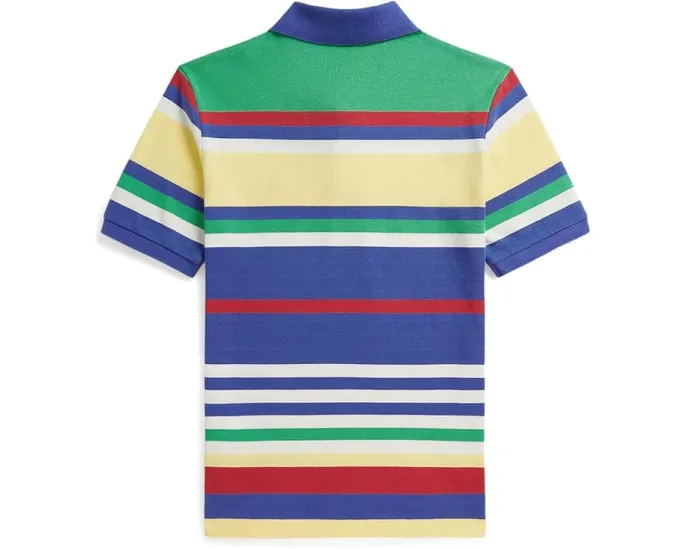 Поло Polo Ralph Lauren из хлопковой сетки в полоску для детей старшего возраста