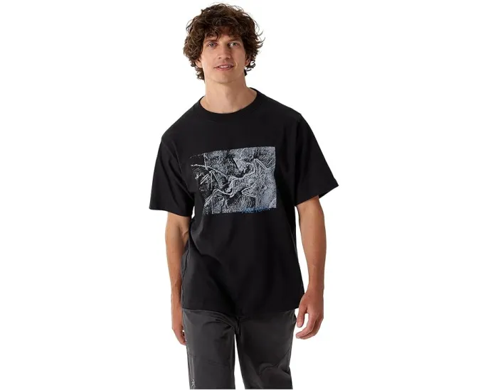 Футболка Arc'teryx Kragg Cotton Lithographica с принтом из хлопка