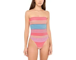 Цельный купальник Amber One-Piece Beach Riot с полосатым узором