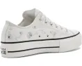 Кеды Chuck Taylor All Star Lift Platform Sequin Flowers низкие Converse с пайетками и цветами