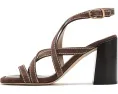 Туфли Park Block 85 на устойчивом каблуке Stuart Weitzman ярко-синие и натуральные