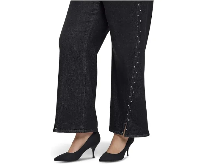 Джинсы Plus Size Teresa с пайетками и разрезом от NYDJ на технологии Lift Tuck