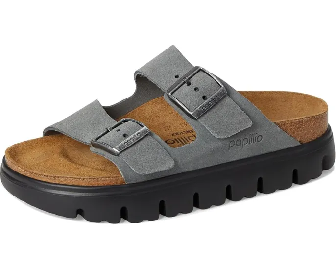 Сандалии Arizona Chunky на платформе от Birkenstock из замши