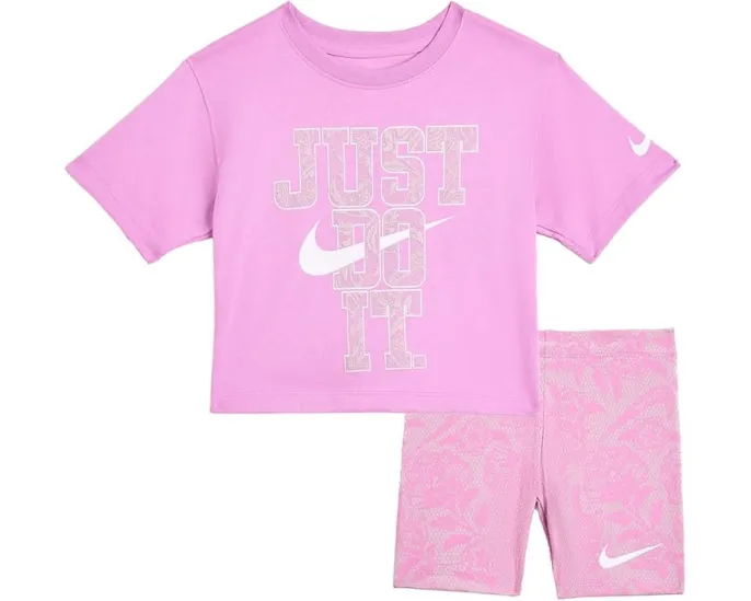 Велосипедные шорты Lace It Up с топом от Nike для малышей