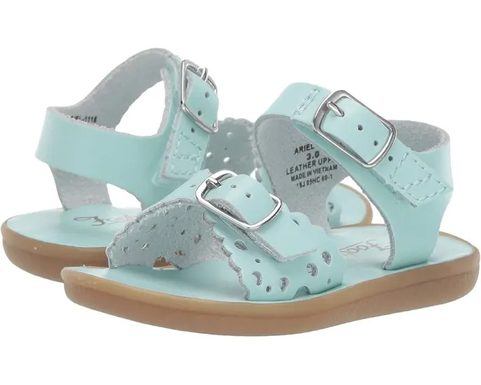 Детские сандалии FootMates Ariel из водонепроницаемой кожи с удобной застежкой