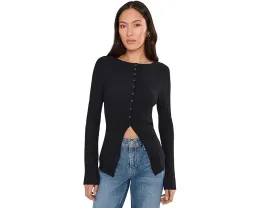 Кардиган Free People East Side с рельефной резинкой и застежкой на пуговицах