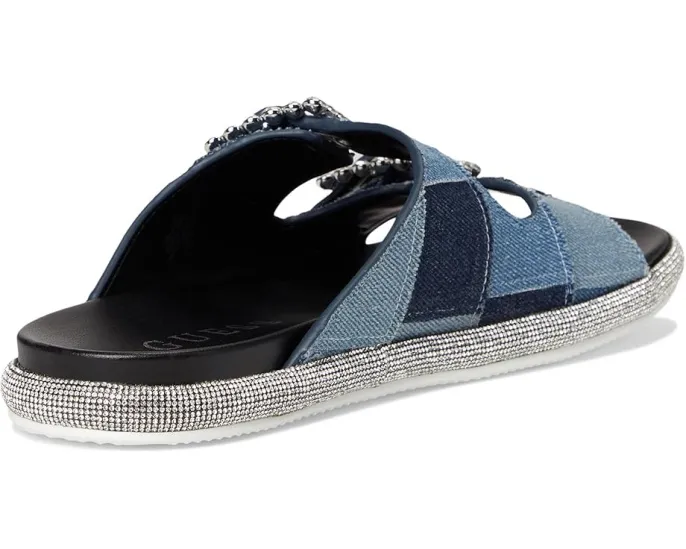 Сандалии GUESS Funzya из денима с кристаллами