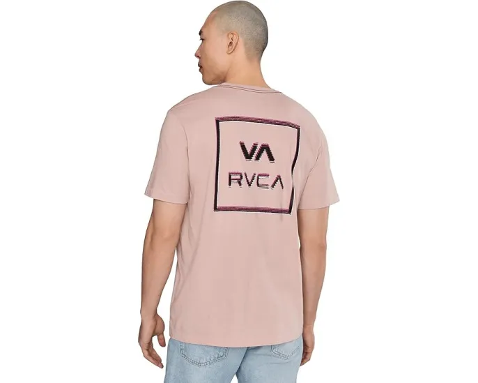 Футболка RVCA Glitch Short Sleeve с принтом и красной строчкой