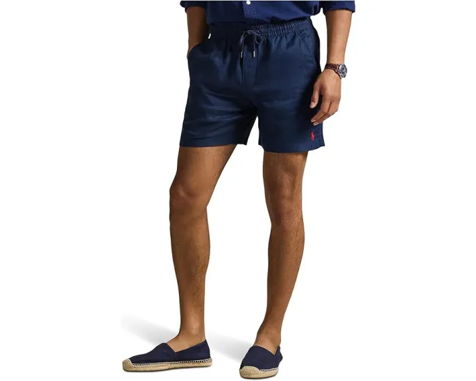Шорты Polo Prepster из льна с длиной 15 см Polo Ralph Lauren
