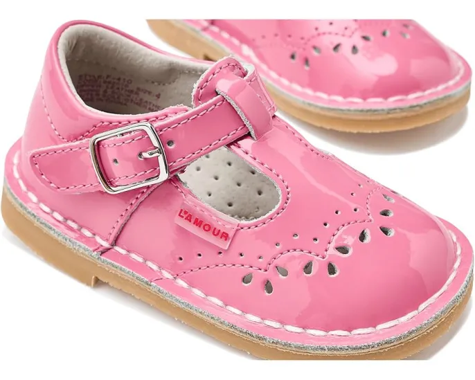 Сандалии L'Amour Shoes Kids Ruthie с перфорацией и застежкой на липучке