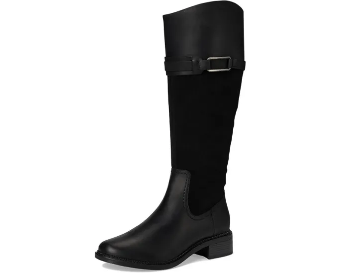 Ботинки до колена Clarks Maye Carly с молнией сбоку и деталью на пряжке