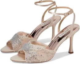 Босоножки Badgley Mischka Cameryn на каблуке с атласным верхом и застежкой на щиколотке