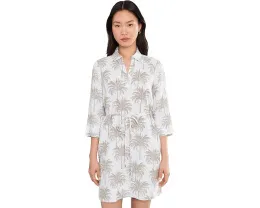 Palm Banks 3/4 Sleeve Shift Dress