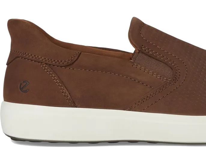 Кроссовки ECCO Soft 7 Easy Slip On с кожаным верхом и эластичными вставками