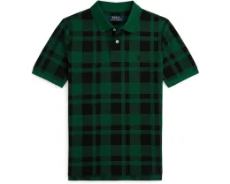 Клетчатая поло Polo Ralph Lauren Kids из хлопковой сетки для детей постарше