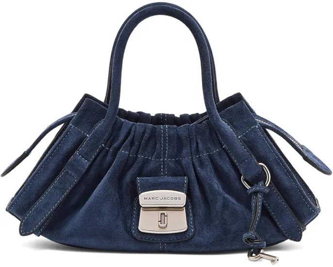 Маленькая сумка-сатчел The Suede Dakota из замши с регулируемым ремнем Marc Jacobs