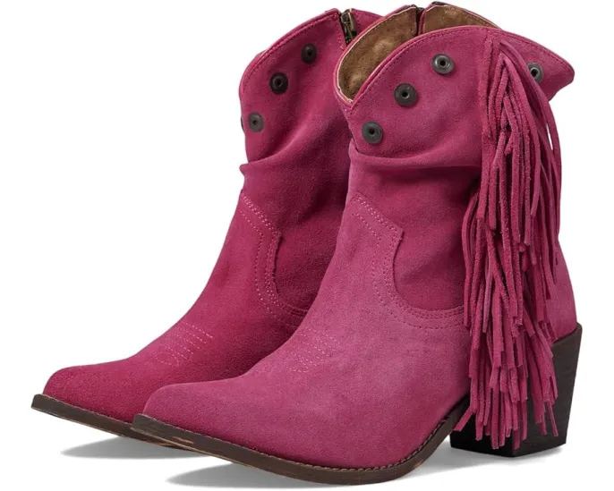 Сапоги Corral Boots Q0302 с бахромой и замшевыми заклепками на молнии