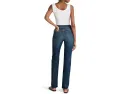 Madewell Длинные прямые джинсы Greendale Wash с высокой посадкой и пятью карманами