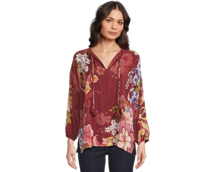 Блуза Margot с цветочным принтом и свободным кроем Johnny Was