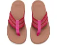 FitFlop Surfa Stripe-Webbing Toe-Post Sandals с ремешками из тесьмы