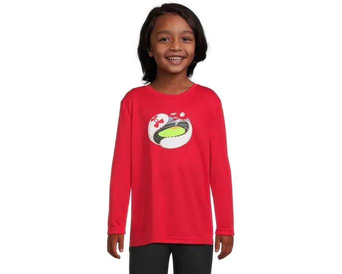 Under Armour Kids Бейсбольная футболка с длинным рукавом Baseball Unravel Tech