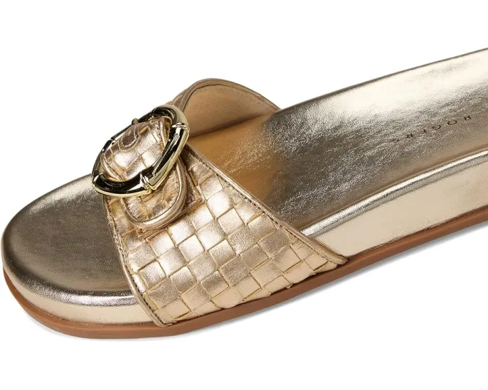 Сандалии Essex Slide от Jack Rogers с тисненой металлической кожей