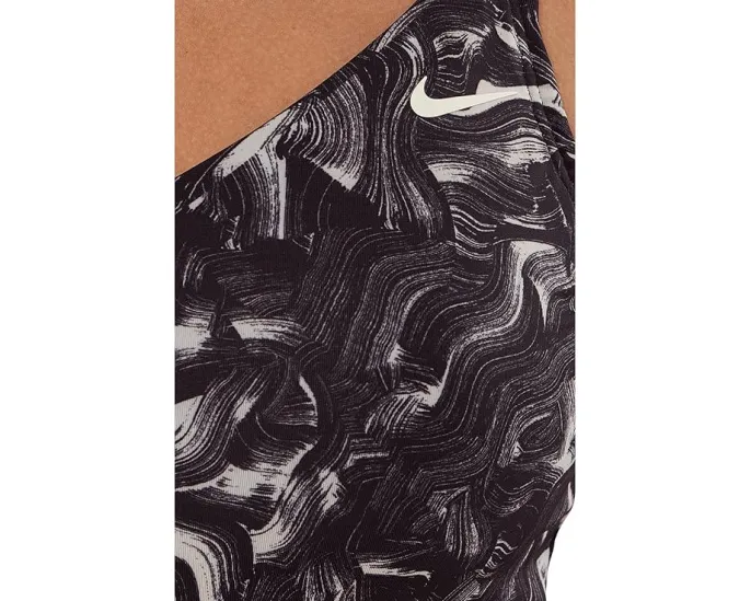 Танкини Nike Expressive Brushstrokes V-neck с устойчивой к хлору тканью и средней поддержкой
