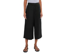Брюки Eileen Fisher из органического льна с защипами и укороченной длиной