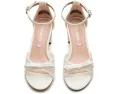 Steve Madden Adia детские сандалии для девочек с жемчужной отделкой и бантом