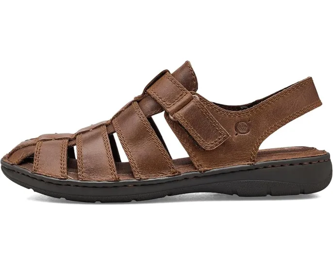 Born Murphy сандалии для мужчин из натуральной кожи с застежкой велкро