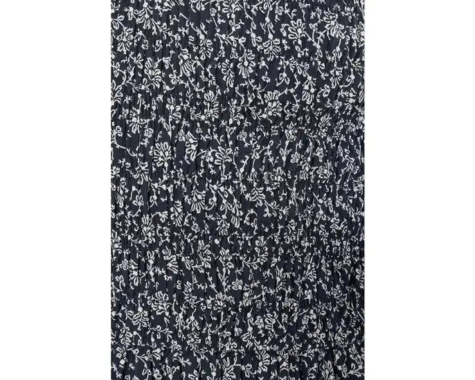 Платье миди Smocked с V-образным вырезом и длинным рукавом Madewell