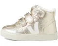 Кроссовки VEJA Small V-10 Mid для малышей с блестящим кожаным верхом