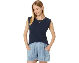 Майка Faherty Heritage Slub Muscle из 100% органического хлопка с прямым подолом