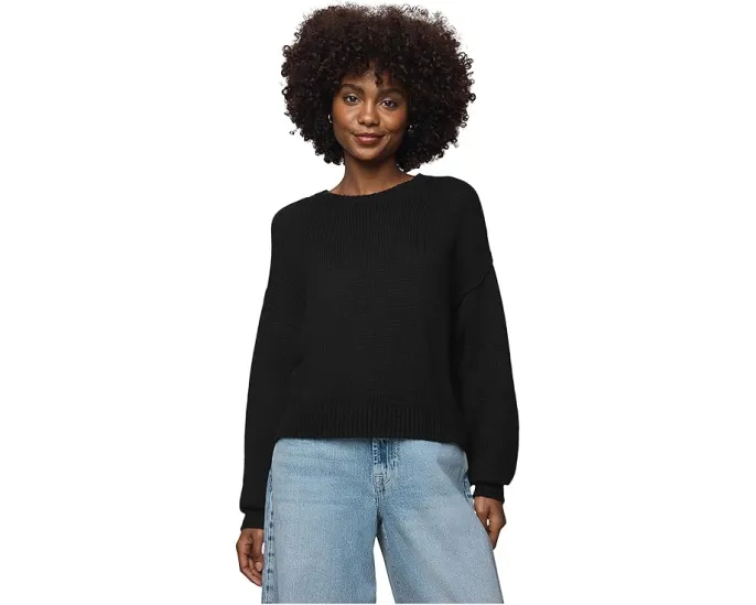 Универсальный свитер-пуловер Delaney с круглой горловиной и ребристыми манжетами Splendid