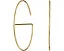 Серьги Rebecca Minkoff Small Circle/Bar Hoop с перемычкой и золотым покрытием