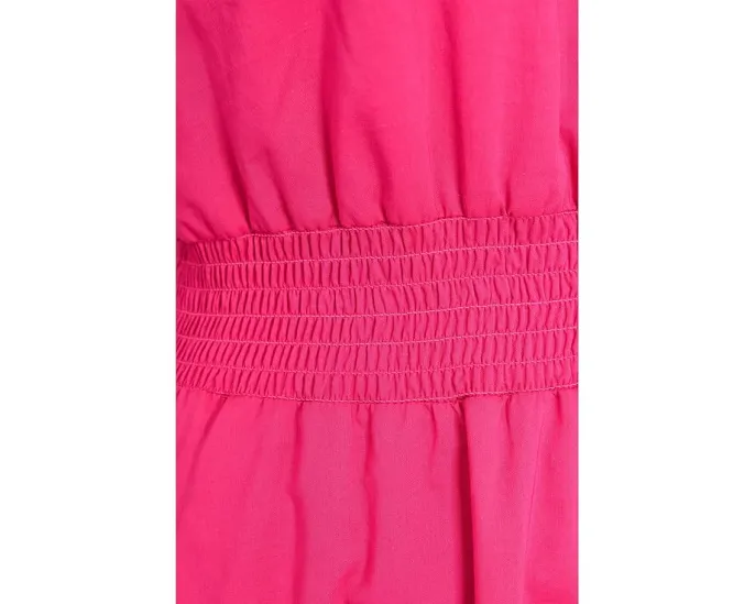 Макси платье Tie Neck Smocked Waist с завязками у горла Vince Camuto