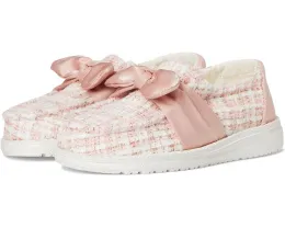 Hey Dude Kids Wendy Bow Tweed детские слипоны из твида с атласным бантом